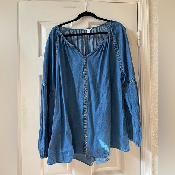 Cato Tops Cato Denim Top Poshmark